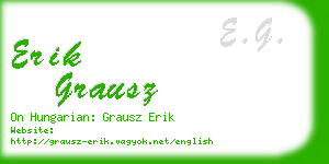 erik grausz business card